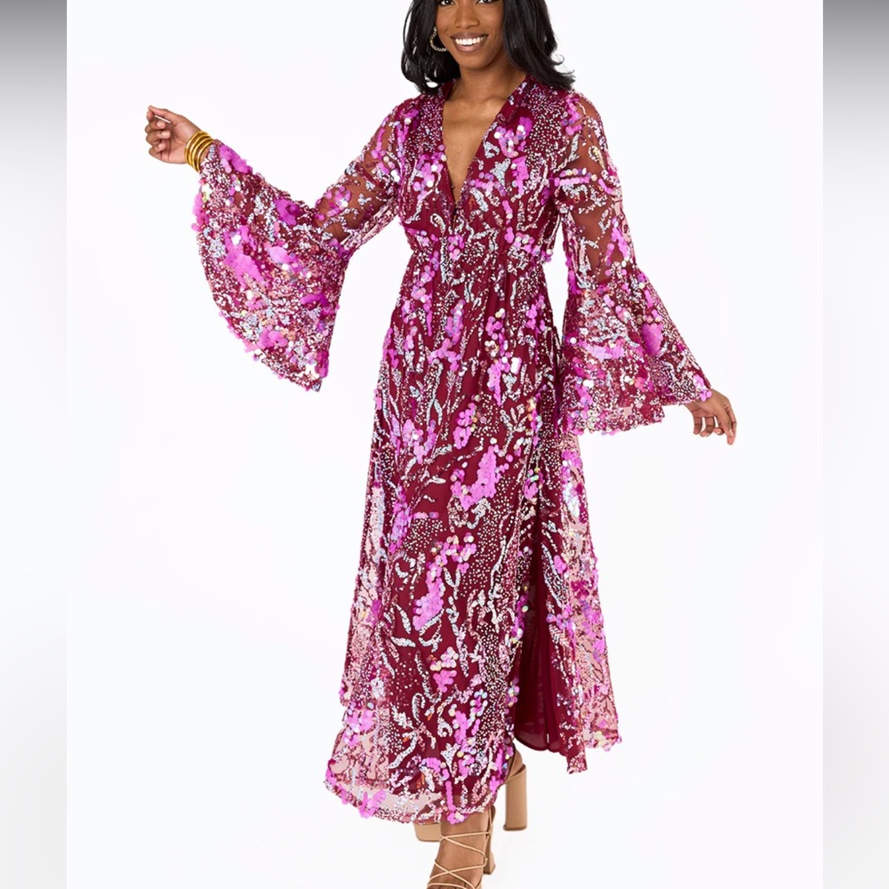 NWT Buddy love Colette long sleeve maxi dress